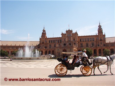 Plaza de Espaa_Sevilla_alojamientos_apartamentos_hoteles_restaurantes_lodgings_apartments_accommodations_seville_spain