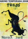 Toros en Sevilla Temporada 2008 - Cartel de Toros obra de Miquel Barcel